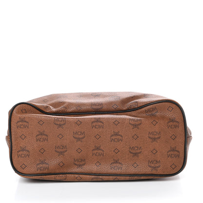 MCM Visetos Shopper Tote Cognac 13 of 18