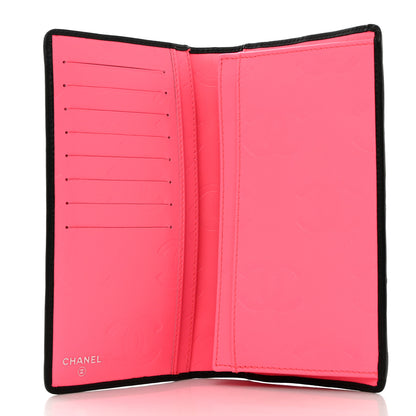 Chanel Calfskin Quilted Cambon Yen Wallet Black 5 of 8