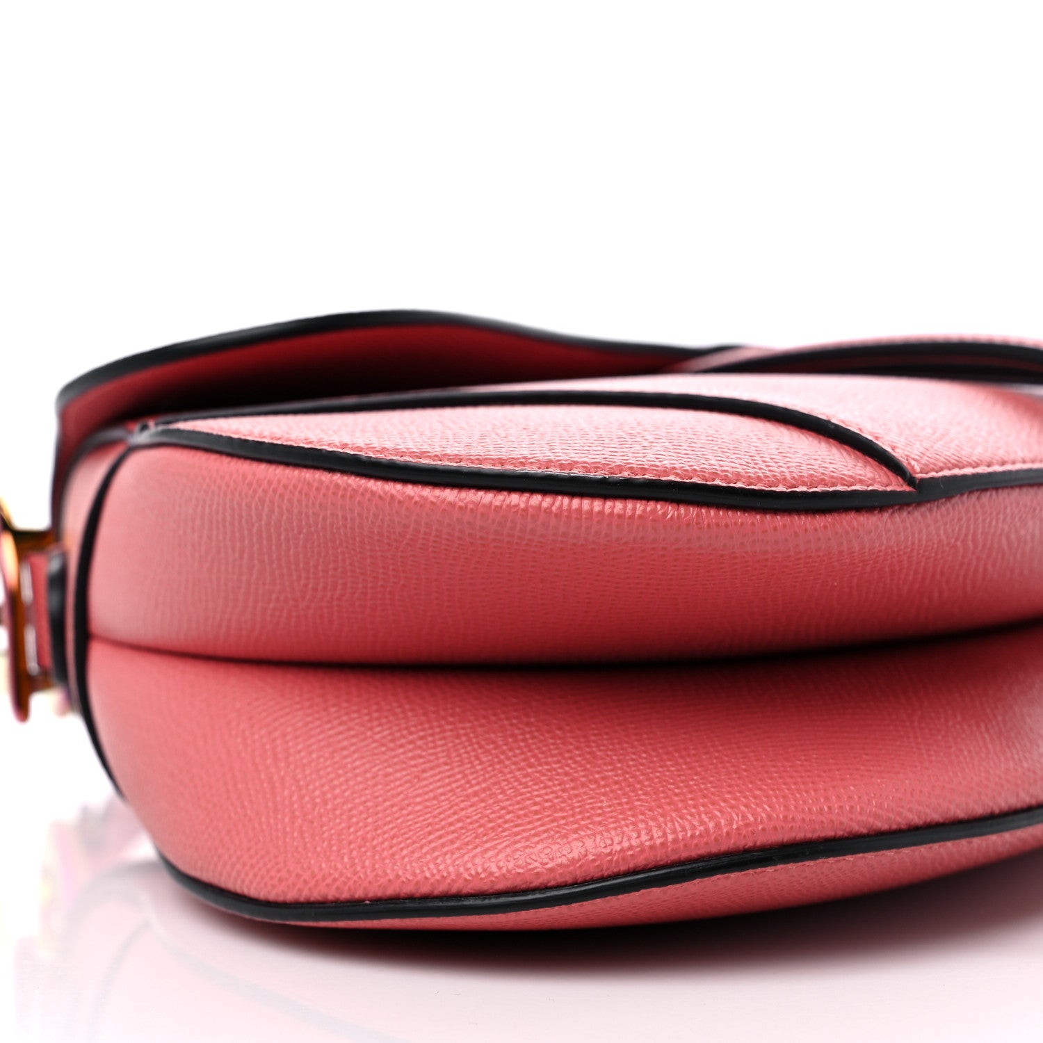 Christian Dior Grained Calfskin Saddle Bag Pink 8 of 9