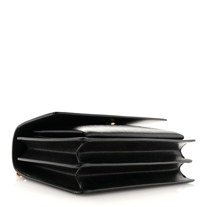 Saint Laurent Coated Bark Calfskin Medium Monogram Sunset Black 4 of 9