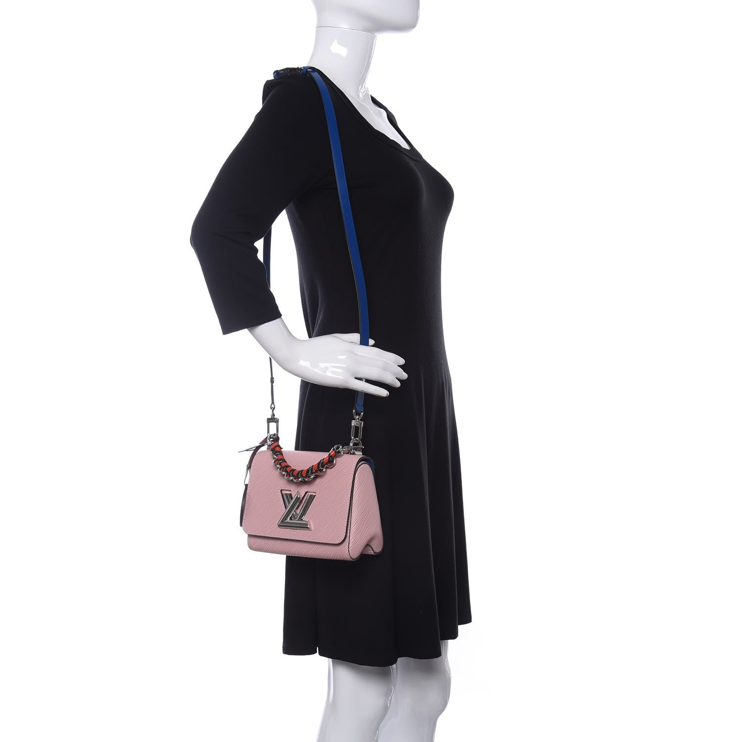 Louis Vuitton Epi Twist Braided Strap Shoulder Bag PM Rose Ballerine 2 of 9