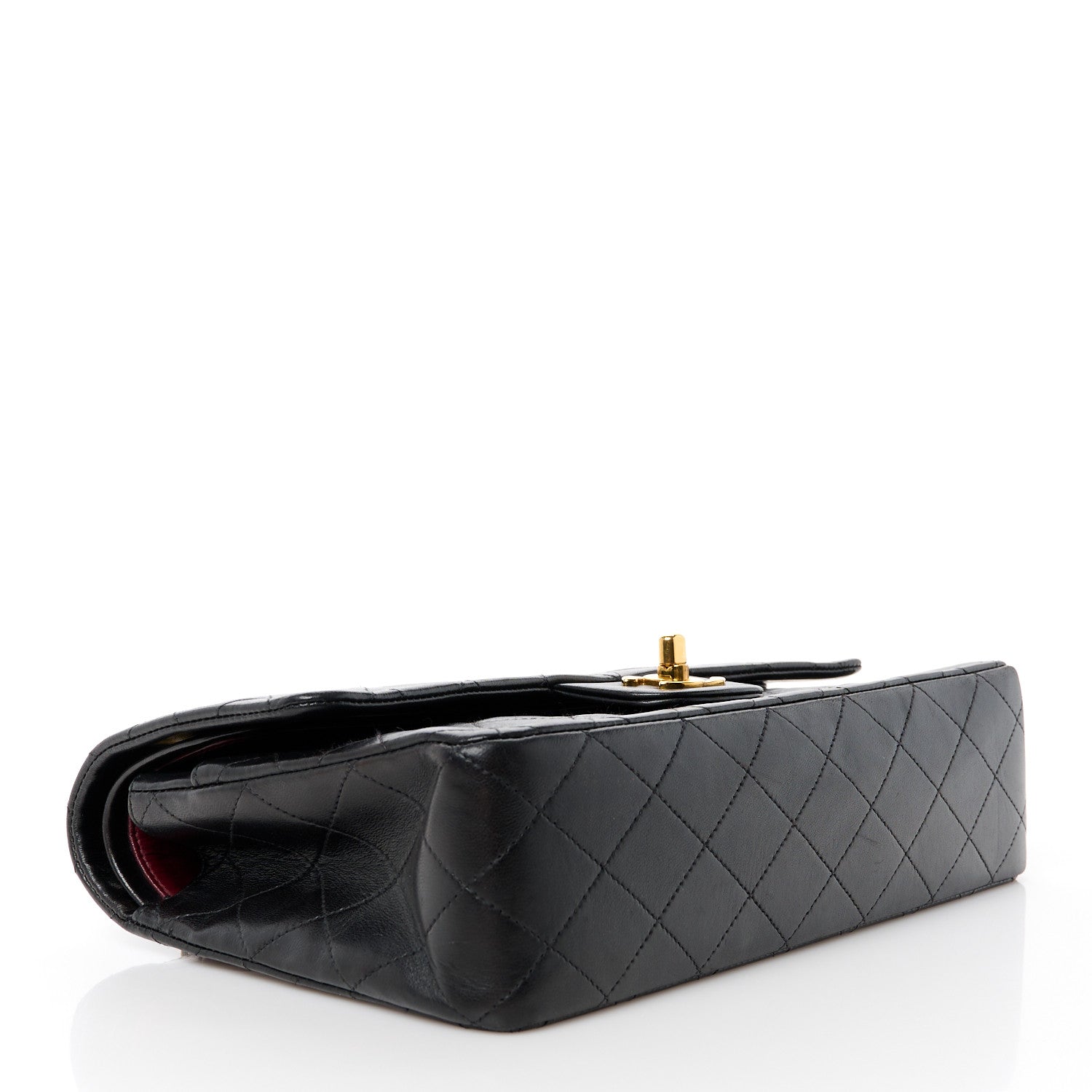 Chanel Lambskin Quilted Medium Double Flap Black 4 of 12