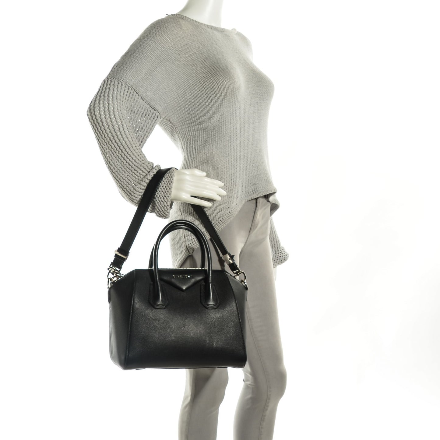Sugar Goatskin Small Antigona Black