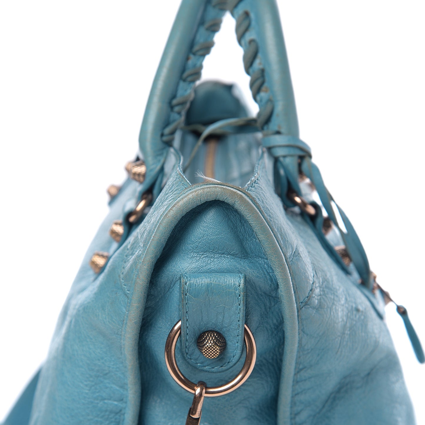 Agneau Giant 21 Gold Hardware City Bleu Indigo