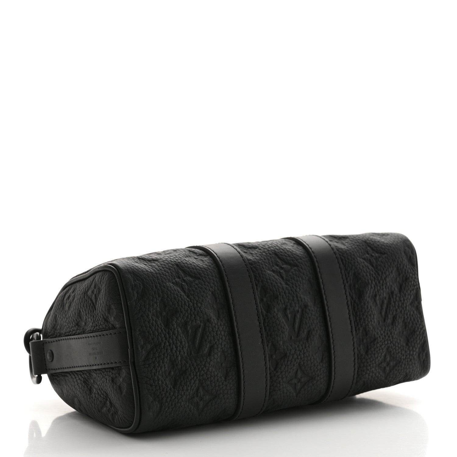 Louis Vuitton Monogram Taurillon Keepall Bandouliere 25 Black 4 of 12