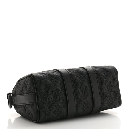 Louis Vuitton Monogram Taurillon Keepall Bandouliere 25 Black 4 of 12