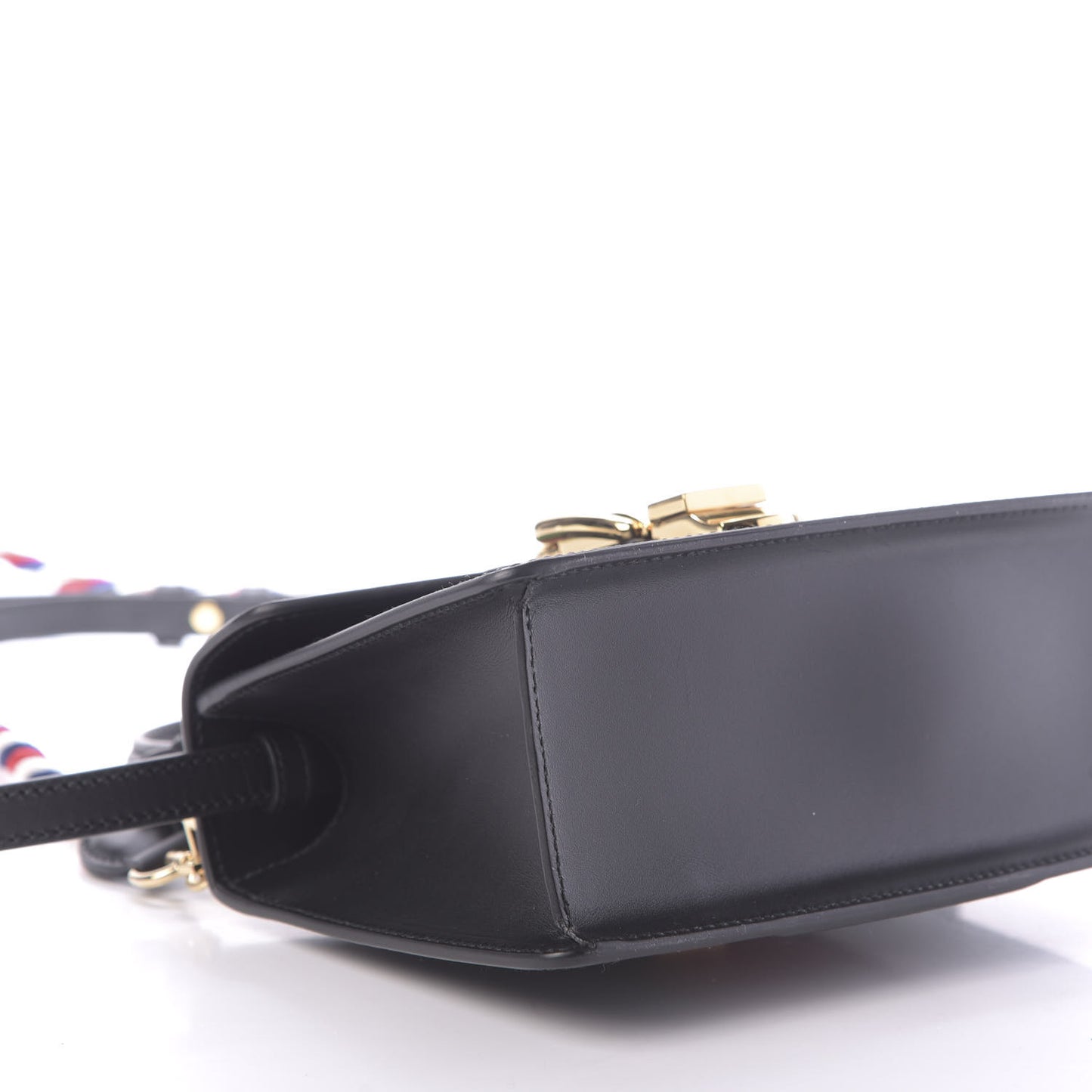 Calfskin Mini Sylvie Top Handle Bag Black