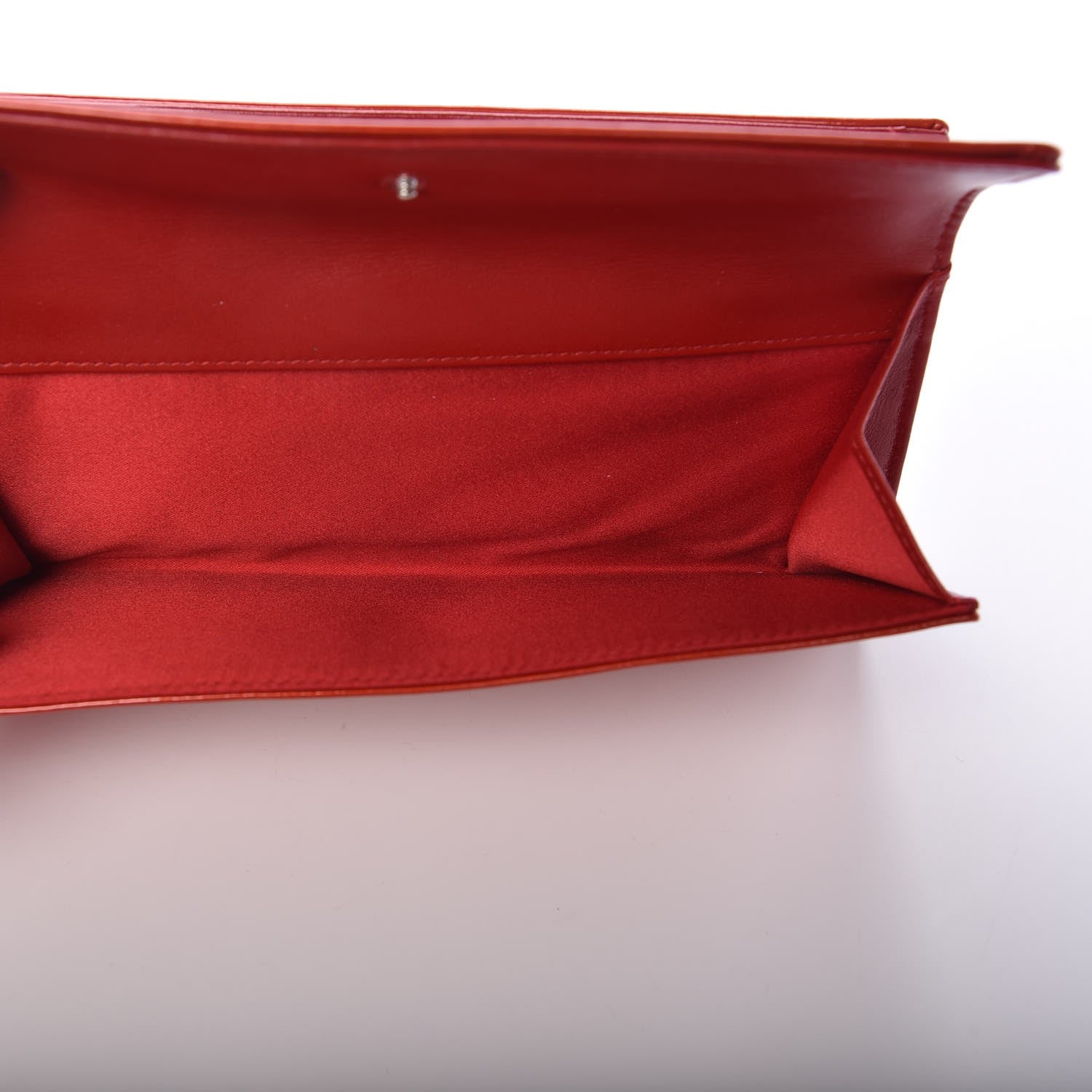 Chanel Patent Camellia Embossed Flap Wallet Dark Red 6 of 10