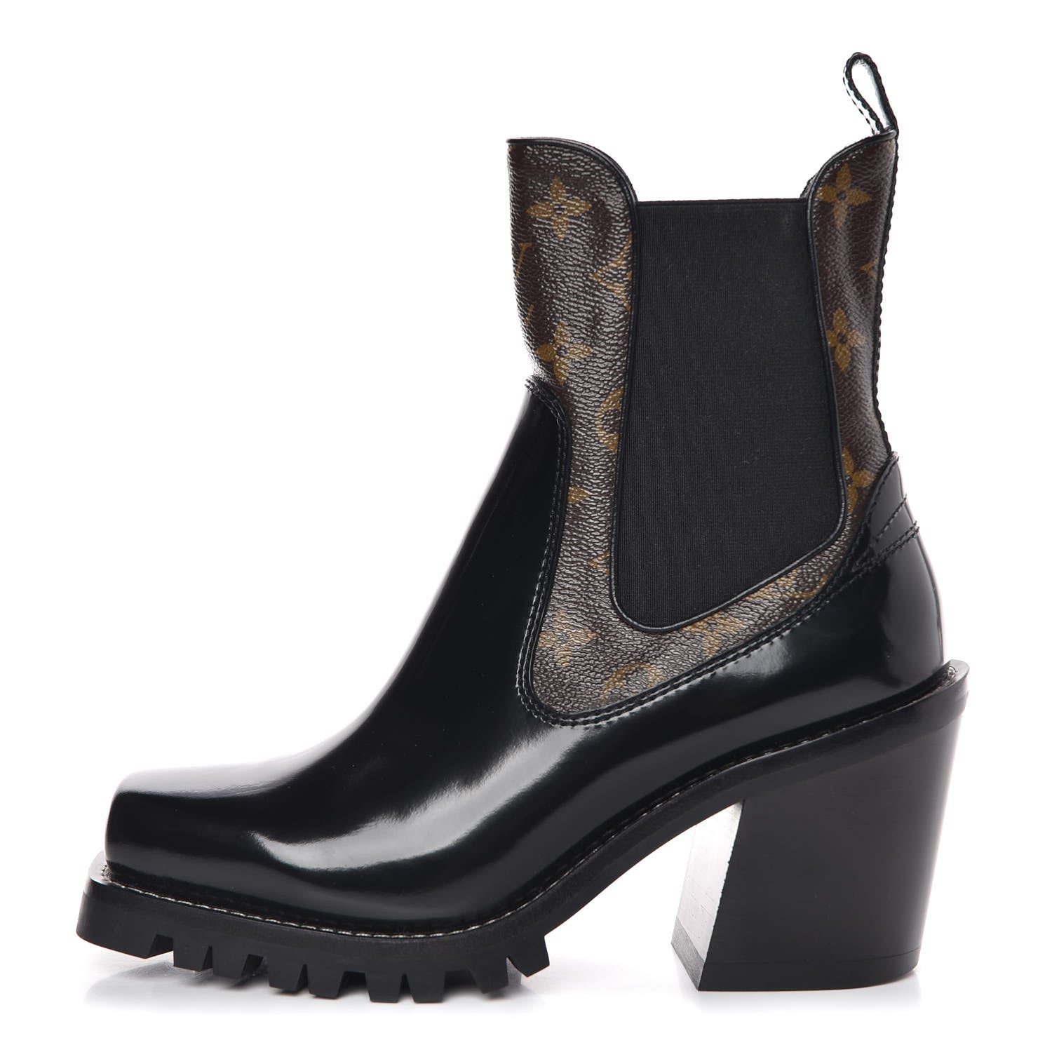 Louis Vuitton Patent Monogram Limitless Ankle Boots 38.5 1 of 10