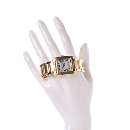 Cartier 18K Yellow Gold 28mm Tank Francaise Automatic Watch 2 of 7