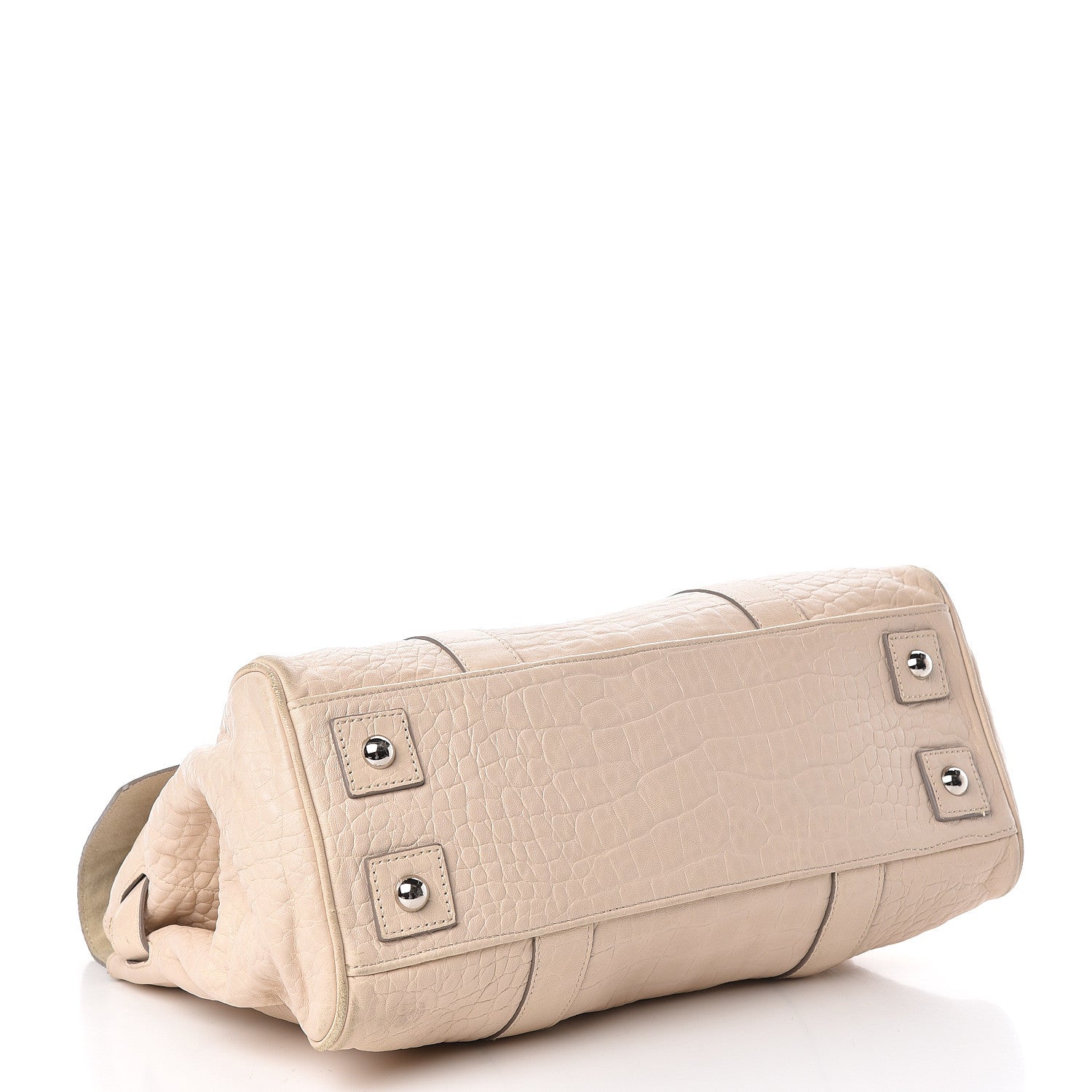 Mulberry Calfskin Crocodile Embossed Bayswater Snowball White 4 of 21