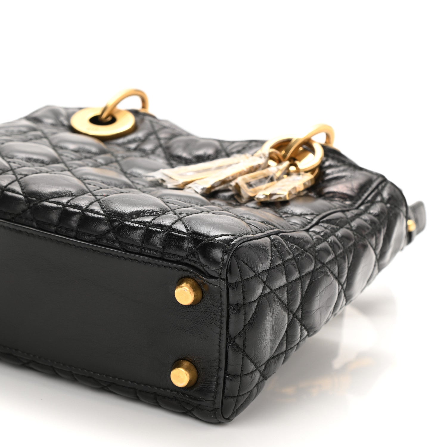 Christian Dior Lambskin Cannage Small Lucky Badges My Lady Dior Black 8 of 8