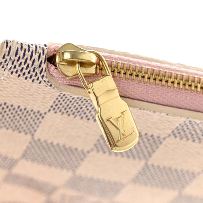 Louis Vuitton Damier Azur Neverfull MM GM Pochette Rose Ballerine 11 of 16