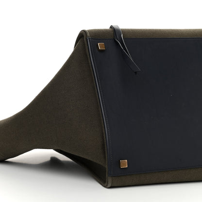 Celine Cotton Canvas Medium Phantom Luggage Olive 5 of 14