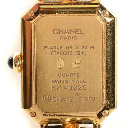 Chanel Stainless Steel Lambskin 20mm Chain Premiere Quartz Watch Gold L 4 of 6