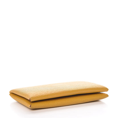 Hermes Chevre Mysore Calvi Card Case Jaune Ambre 4 of 8
