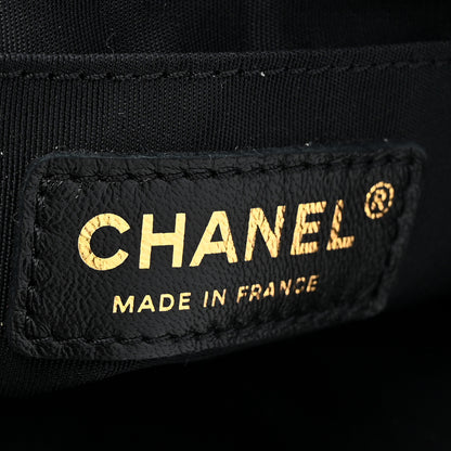 Chanel Denim Quilted Mood Small Bucket With Chain Black Multicolor 6 of 10