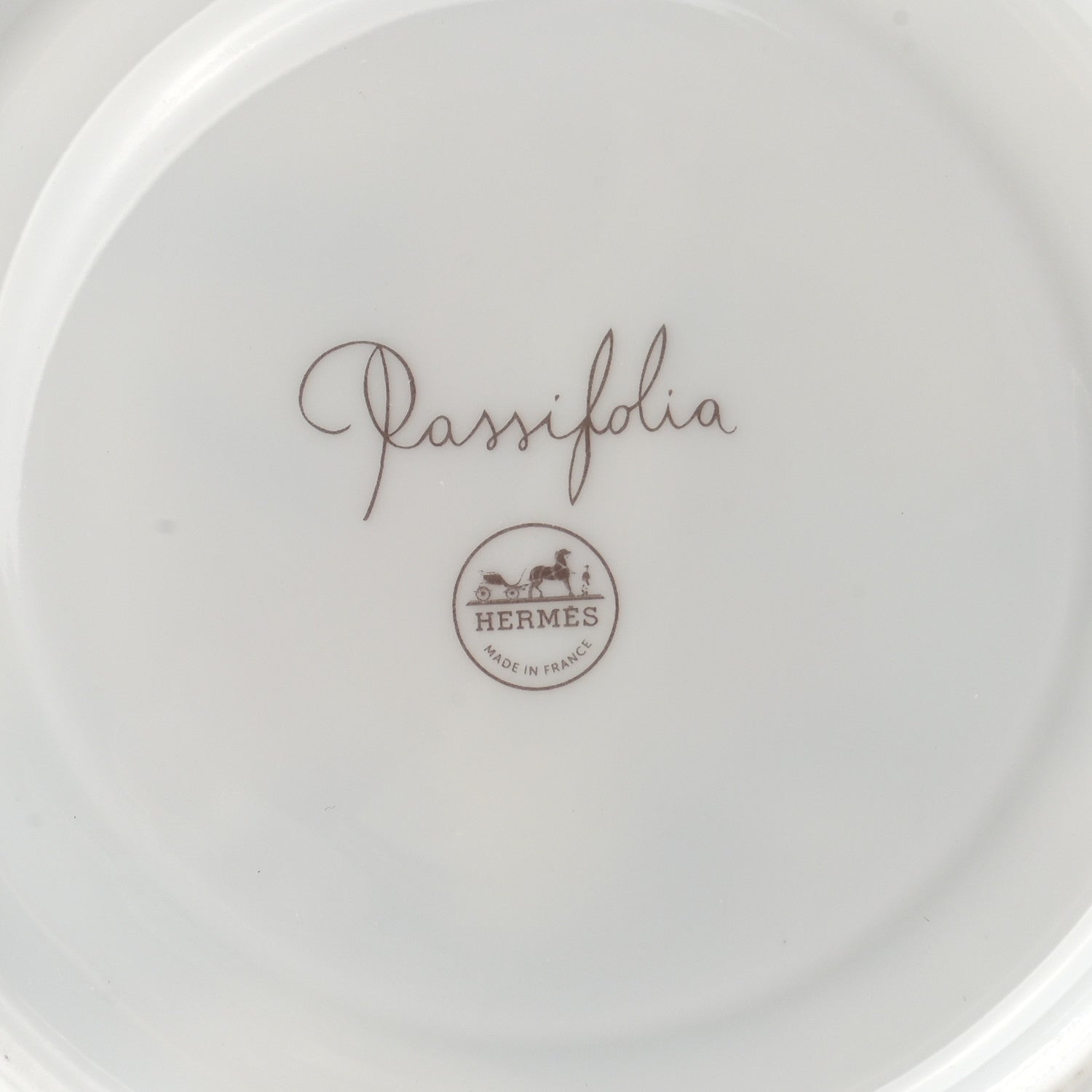 Hermes Porcelain Passifolia Tea Cup And Saucer Set Of 2 9 of 11