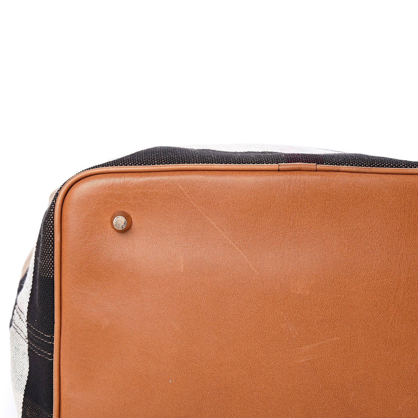Canvas Mega Check Medium Ashby Hobo Saddle Brown