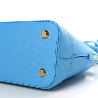 Balenciaga Signature Grained Calfskin Logo S Ville Top Handle Bag Bleu Turquoise 9 of 9