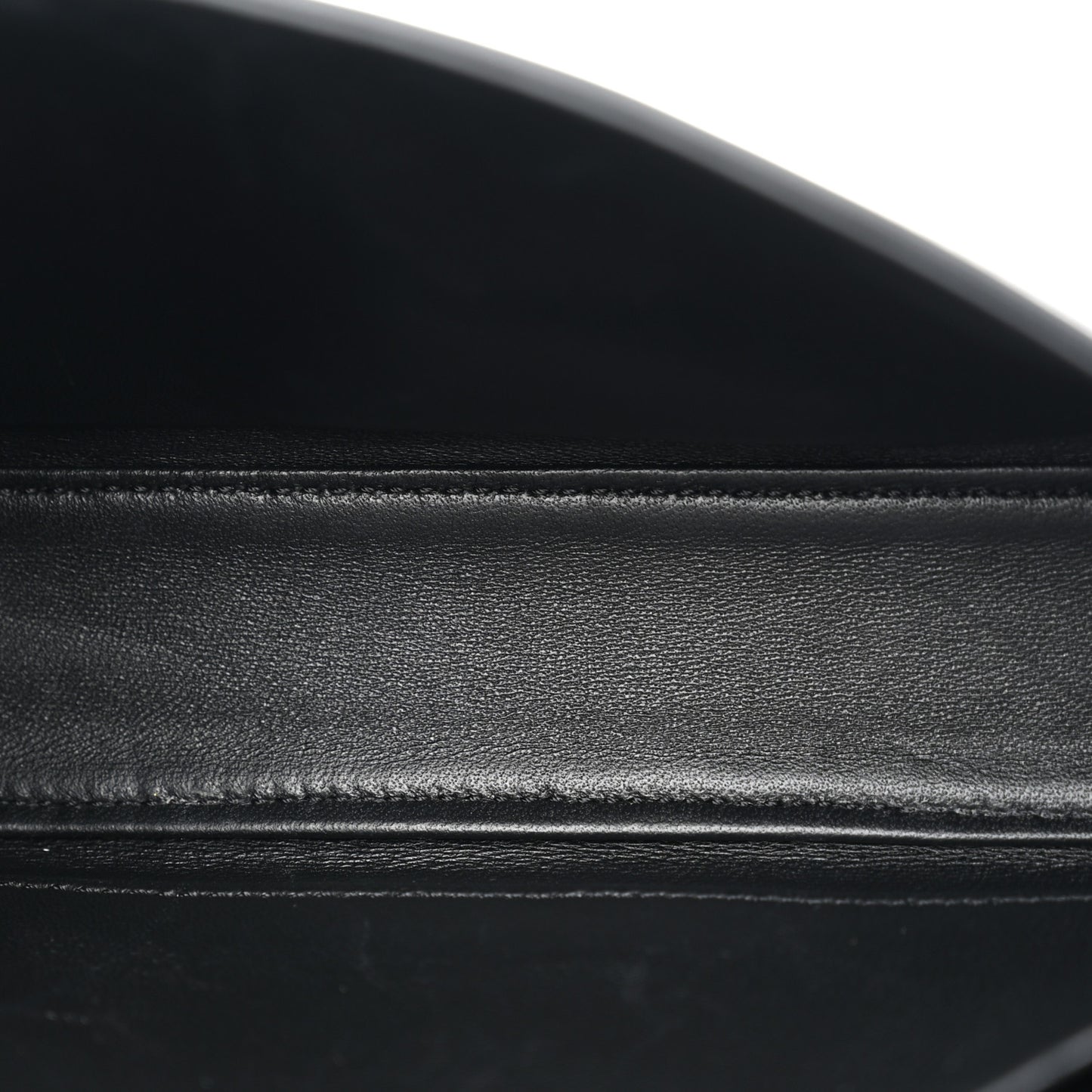 Shiny Calfskin Triomphe Shoulder Bag Black
