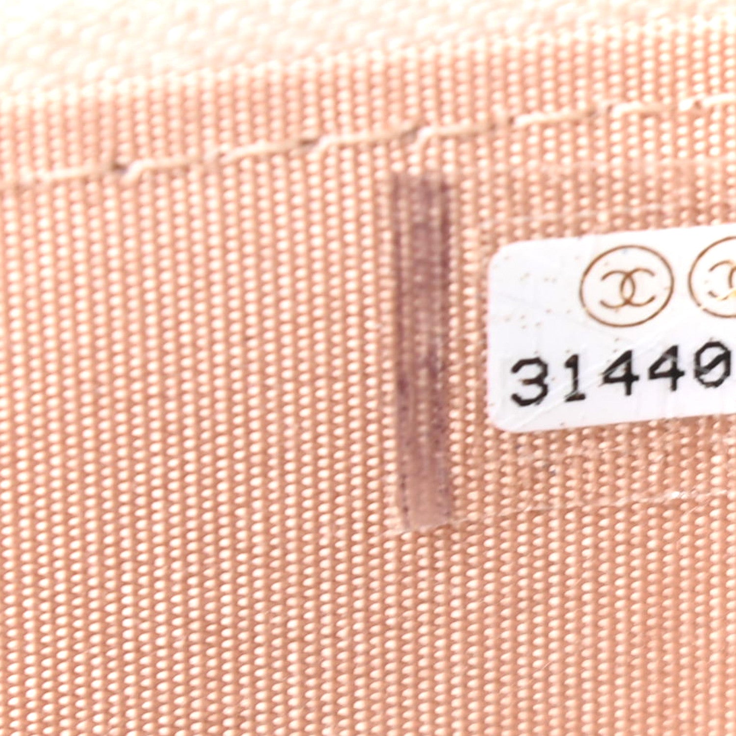 Chanel Lambskin Quilted Top Handle Mini Vanity Case With Chain Beige 6 of 9