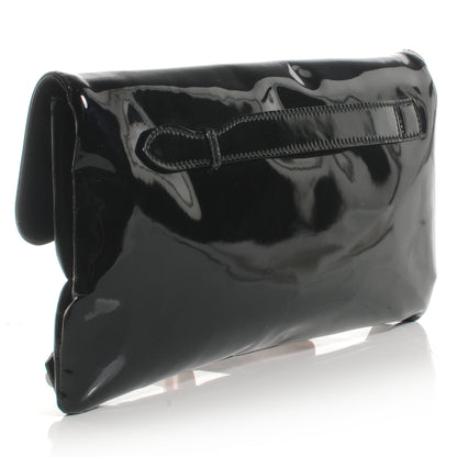Balenciaga Patent Giant Envelope Clutch Black 3 of 7