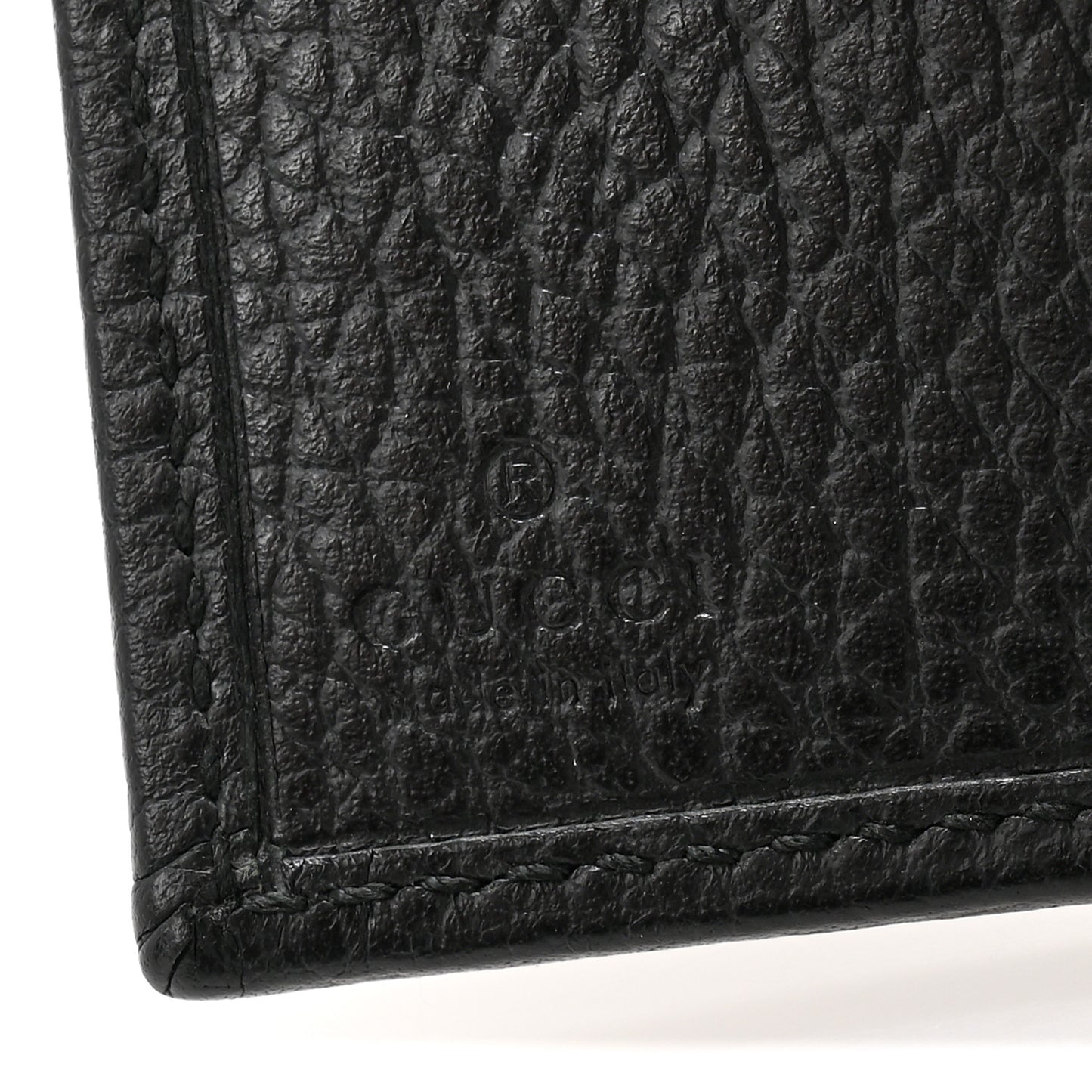 Dollar Calfskin GG Marmont Tri-Fold Wallet Black