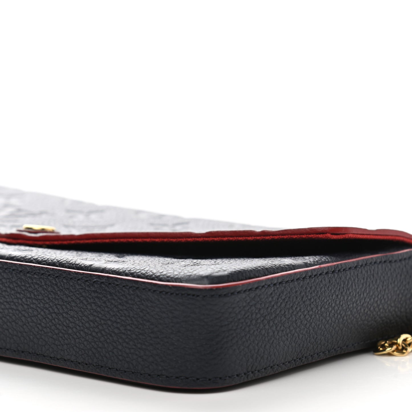 Empreinte Pochette Felicie Chain Wallet Marine Rouge