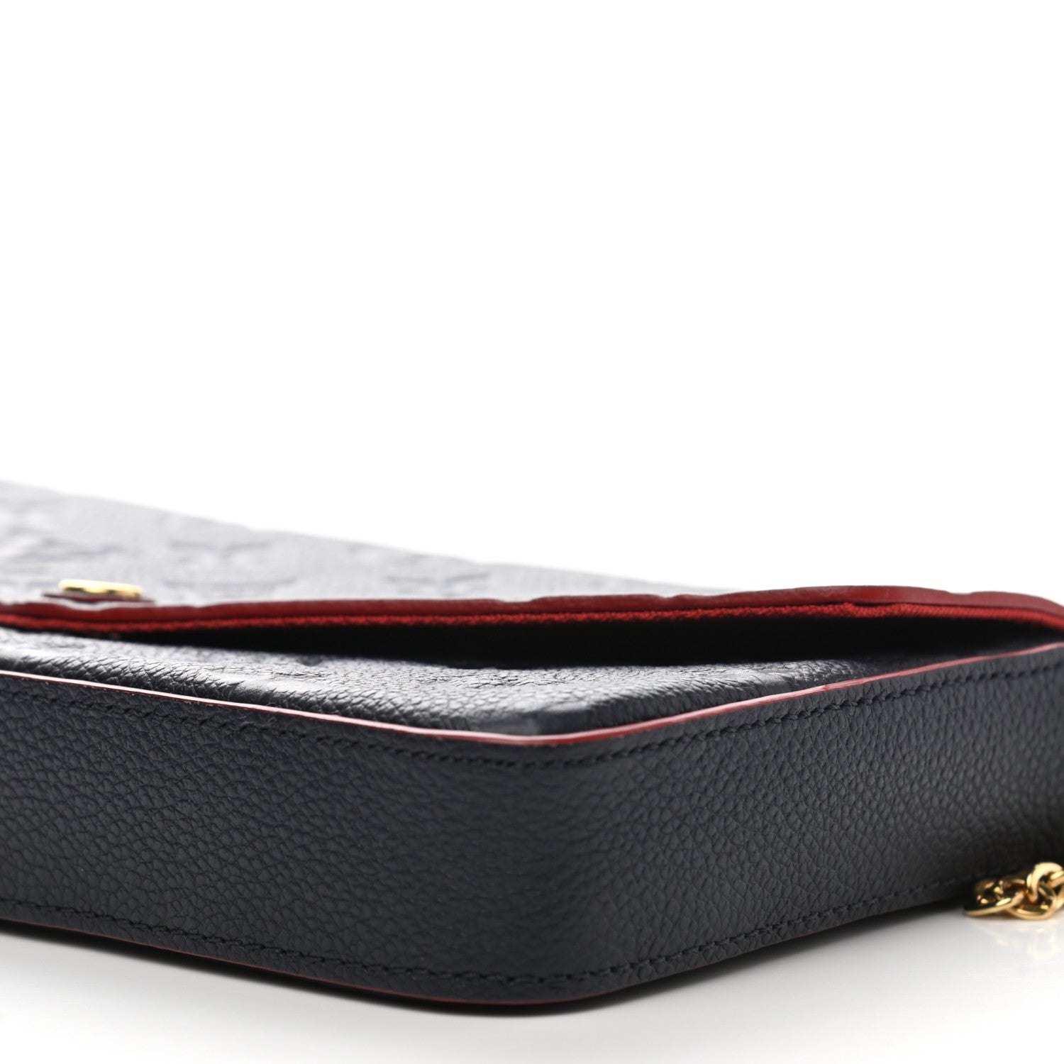 Louis Vuitton Empreinte Pochette Felicie Chain Wallet Marine Rouge 10 of 12