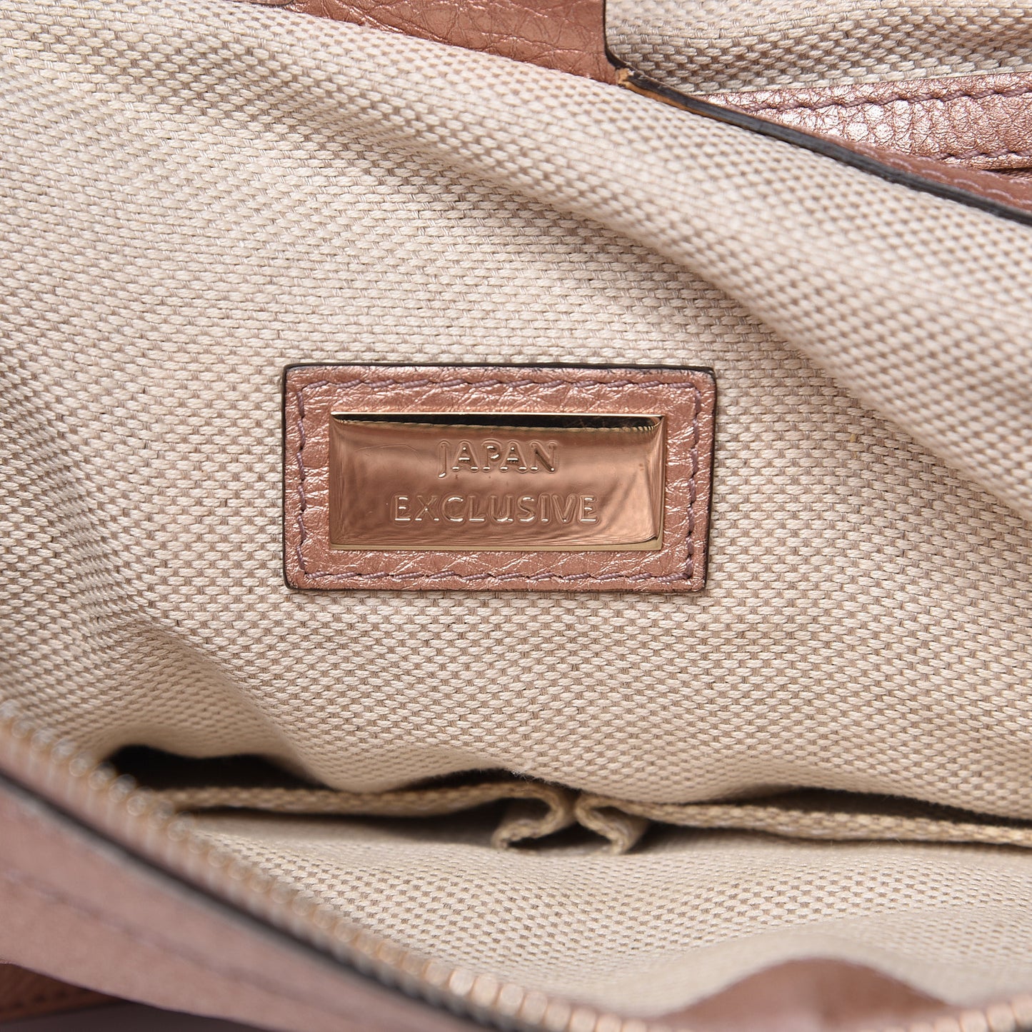Metallic Cellarius Calfskin Small Soho Top Handle Satchel Pink
