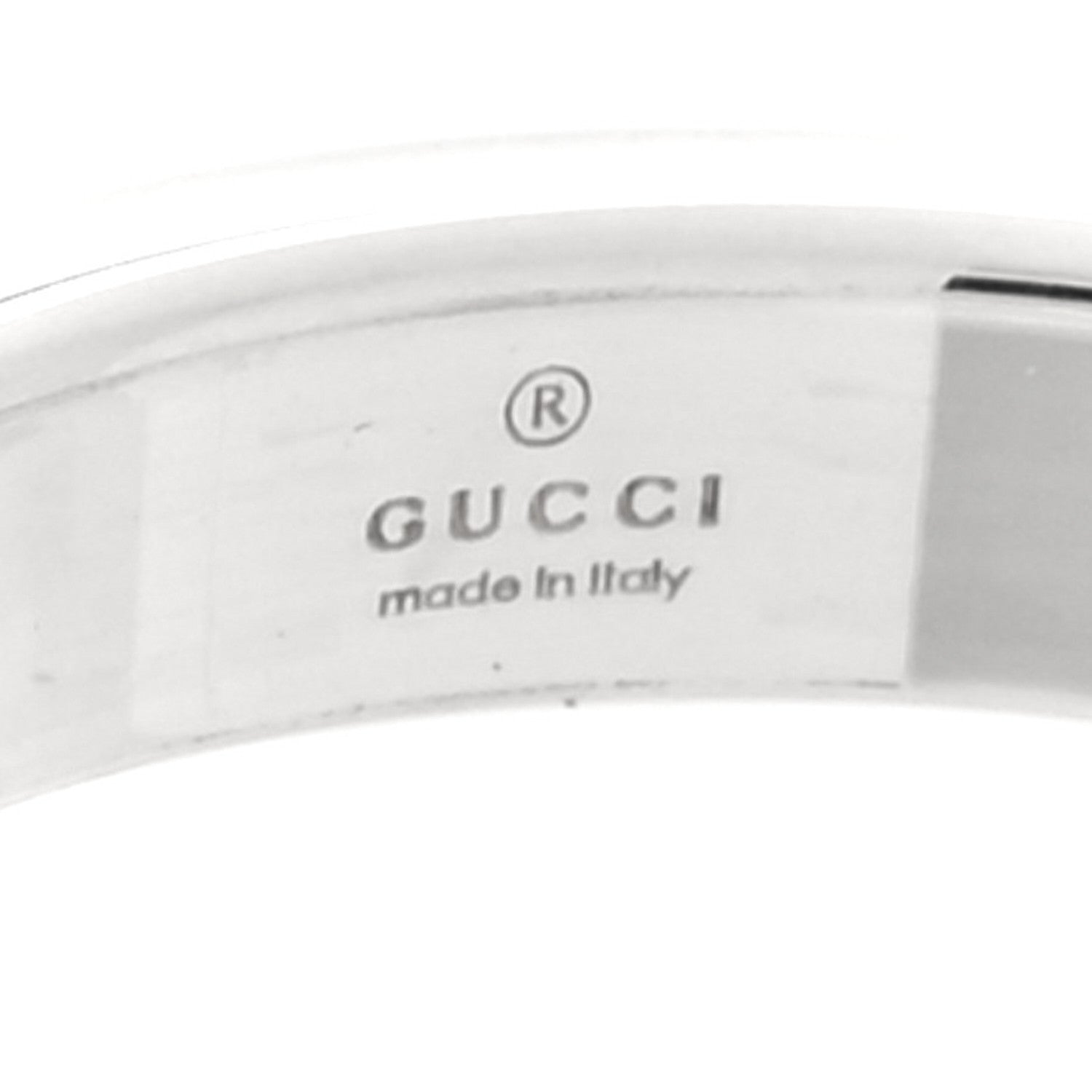 Gucci Sterling Silver Signature GG Narrow Band Ring 58 8.25 4 of 6