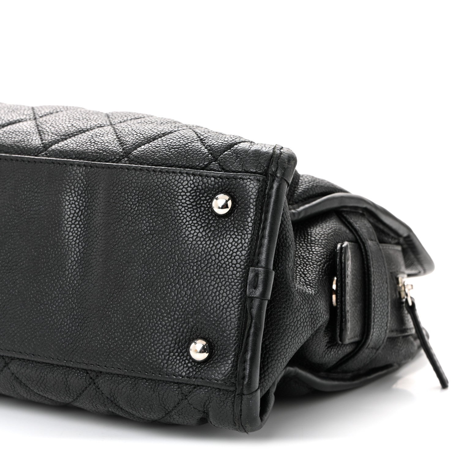Chanel Caviar Quilted French Riviera Tote Black 9 of 13