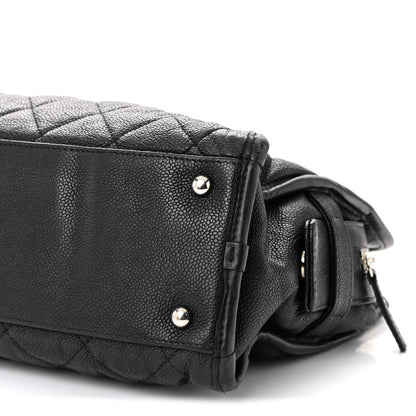 Chanel Caviar Quilted French Riviera Tote Black 9 of 13