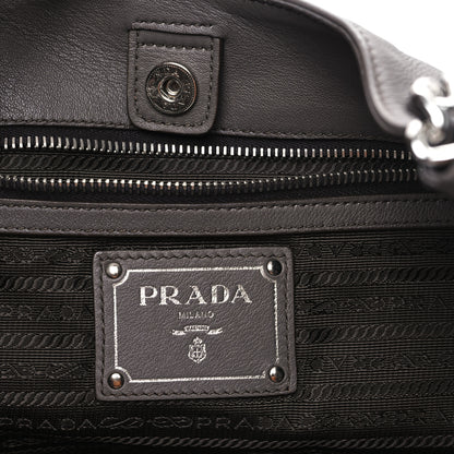 Prada Soft Calf Chain Tote Bambu 6 of 8