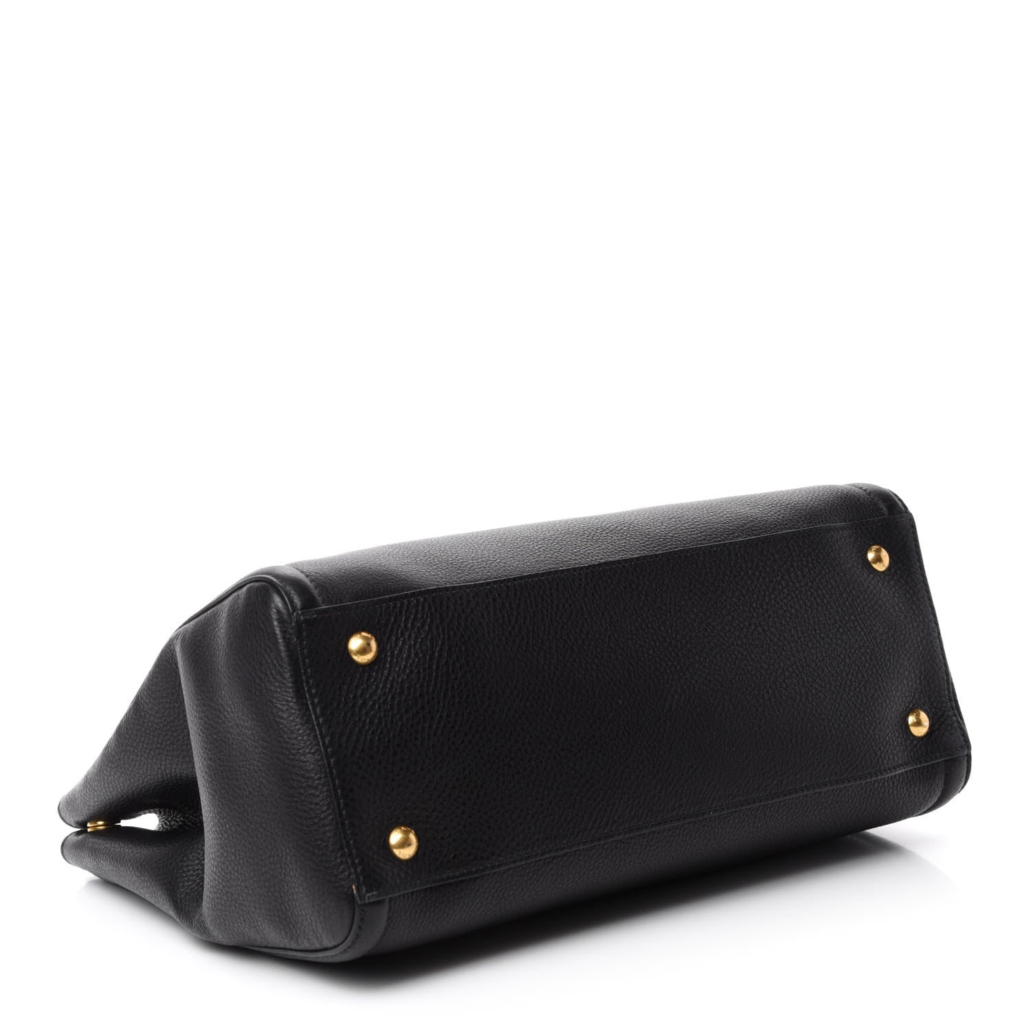 Prada Vitello Daino Large Tote Black 4 of 11