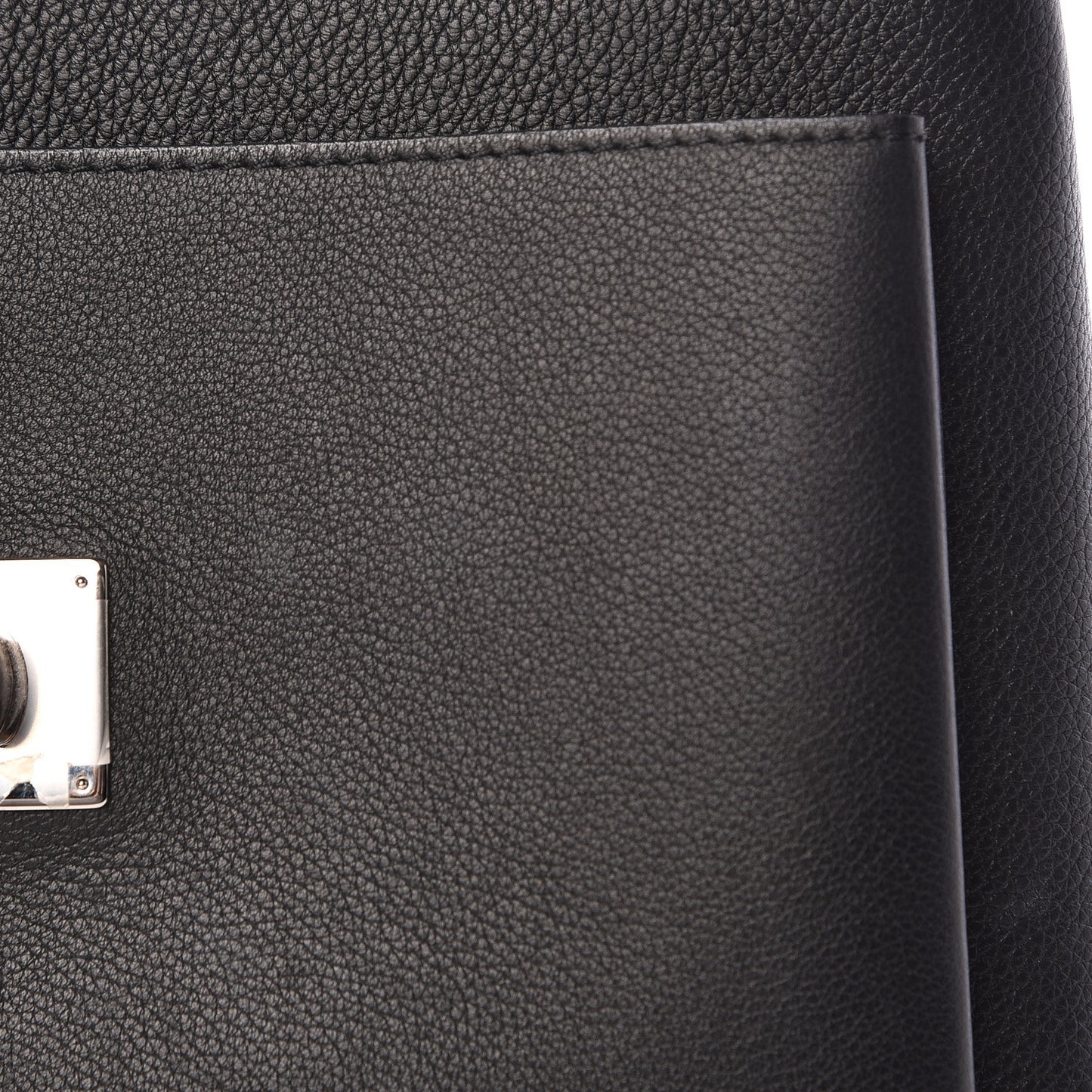 Soft Calfskin My Lockme Top Handle Black