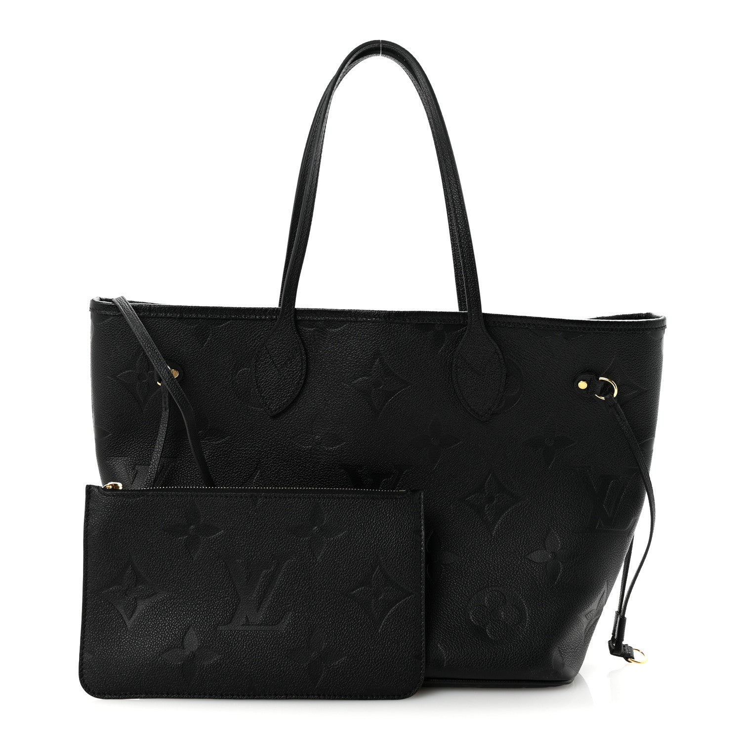 Louis Vuitton Empreinte Monogram Giant Neverfull MM Black 3 of 10