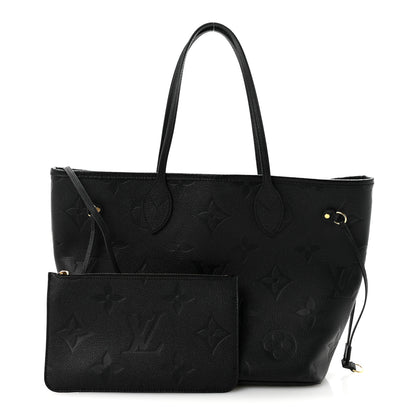 Louis Vuitton Empreinte Monogram Giant Neverfull MM Black 3 of 10