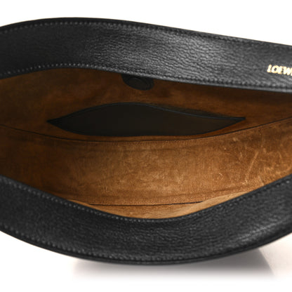 Loewe Satin Calfskin Jacquard Luna Bag Black 5 of 9