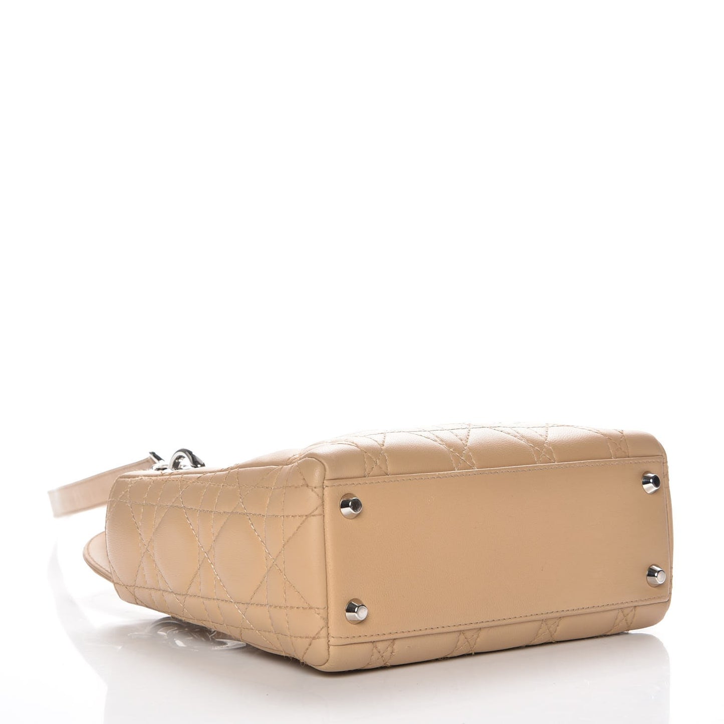 Lambskin Cannage Mini Lady Dior Beige