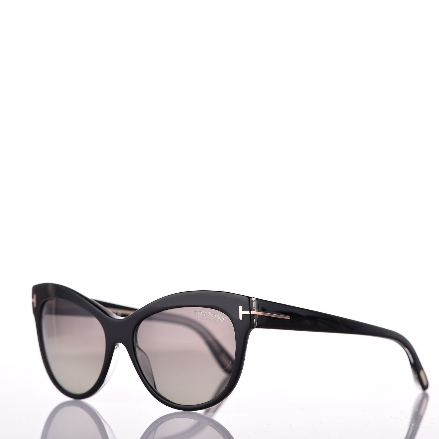 Tom Ford Polarized Lily Sunglasses TF430 Black 1 of 8