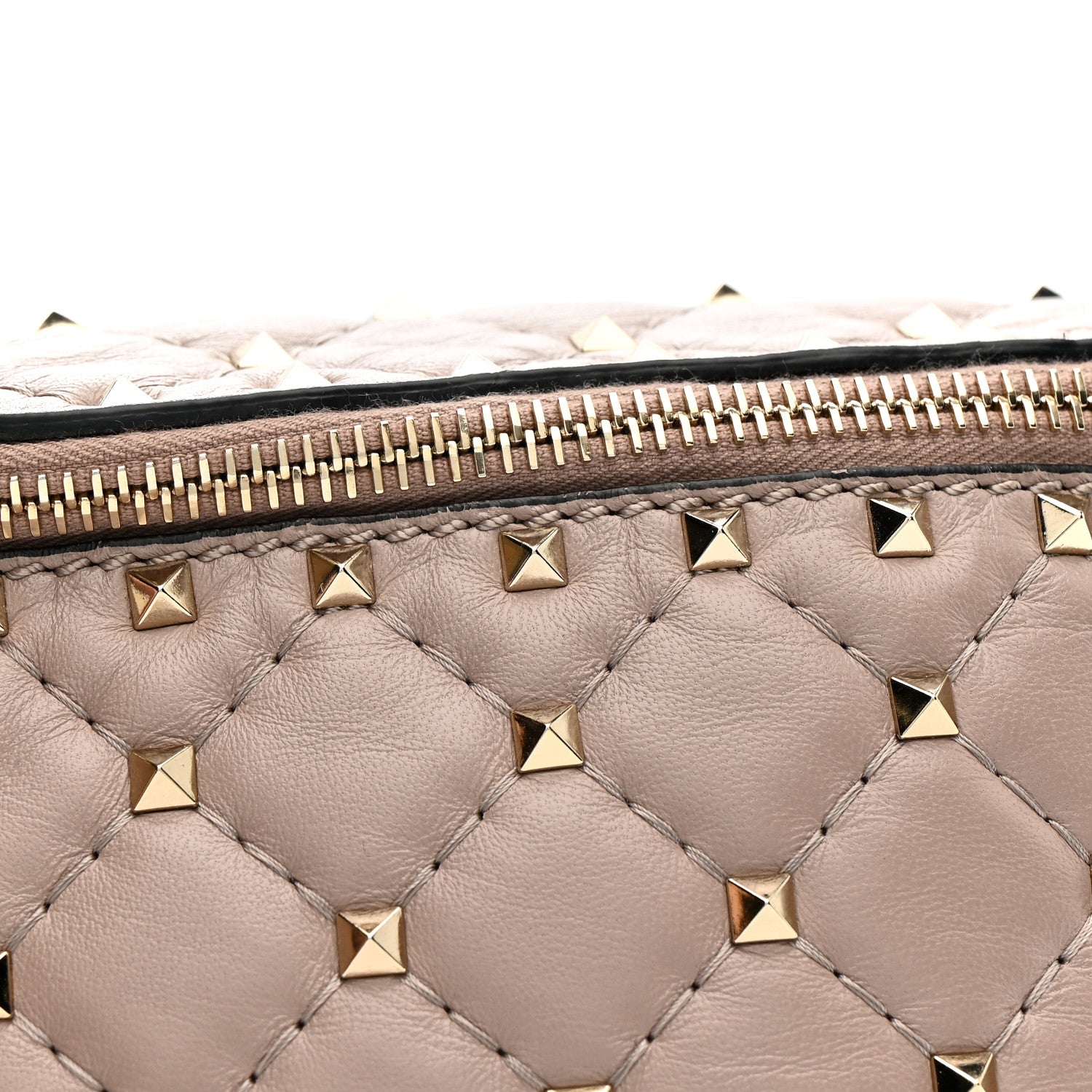 Valentino Garavani Nappa Rockstud Spike Belt Bag Poudre 13 of 13