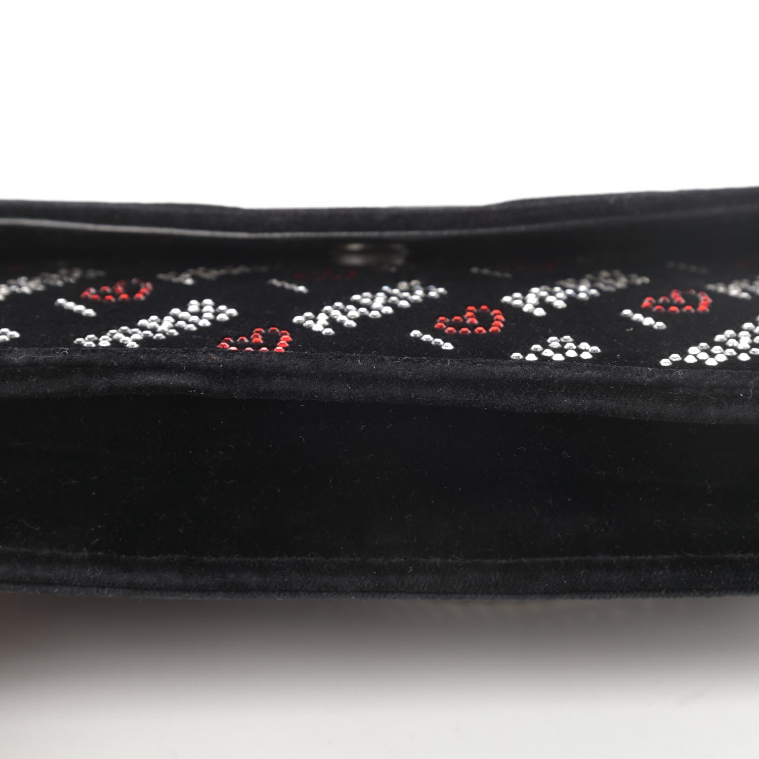 Balenciaga Velvet Crystal I Love Paris BB Wallet On Chain Black 12 of 12