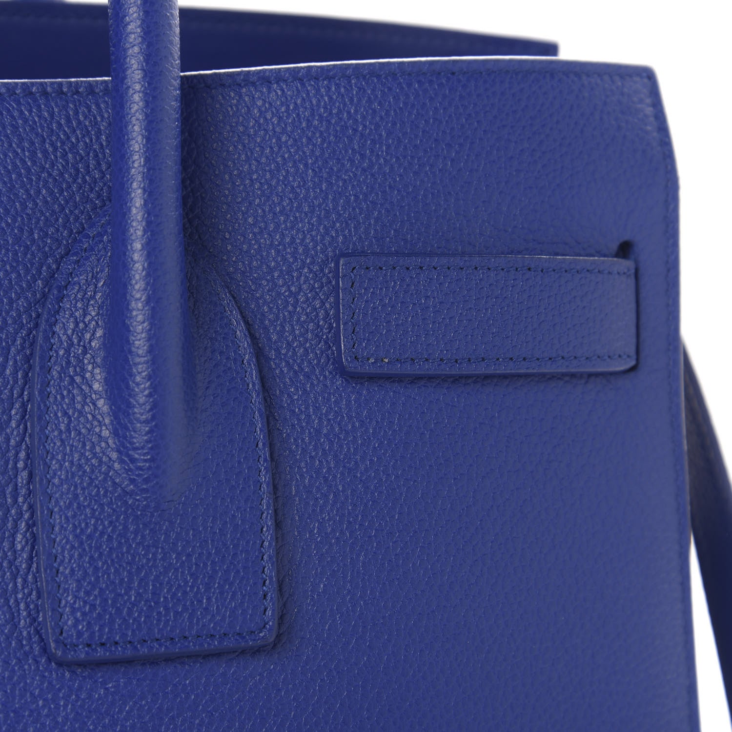 Saint Laurent Grained Calfskin Small Sac De Jour Outremer 9 of 12