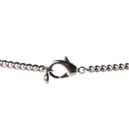 Chanel Enamel ID Dog Tag Camellia Charm Necklace Silver 5 of 6