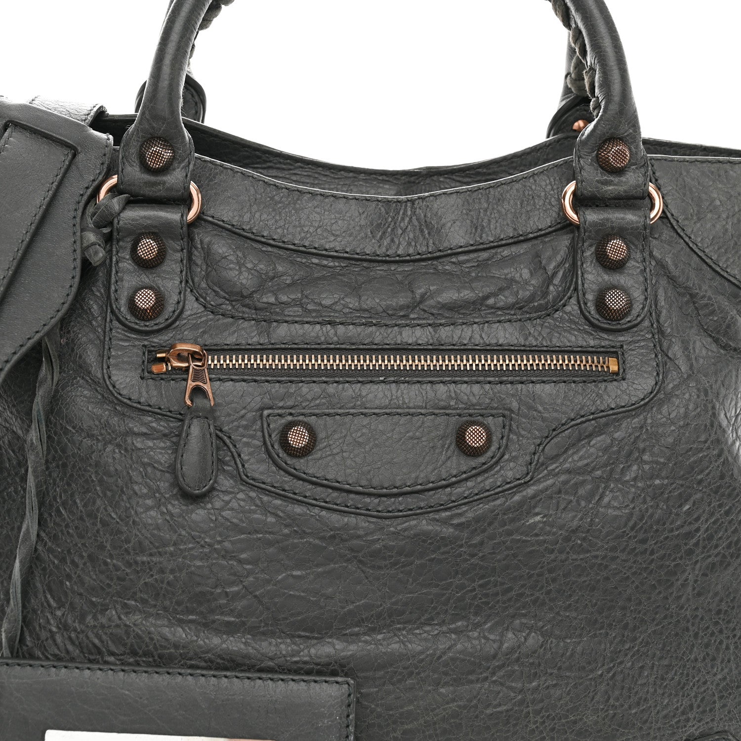 Balenciaga Agneau Giant 12 Rose Gold Hardware Velo Gris Fossile Anthracite 9 of 13