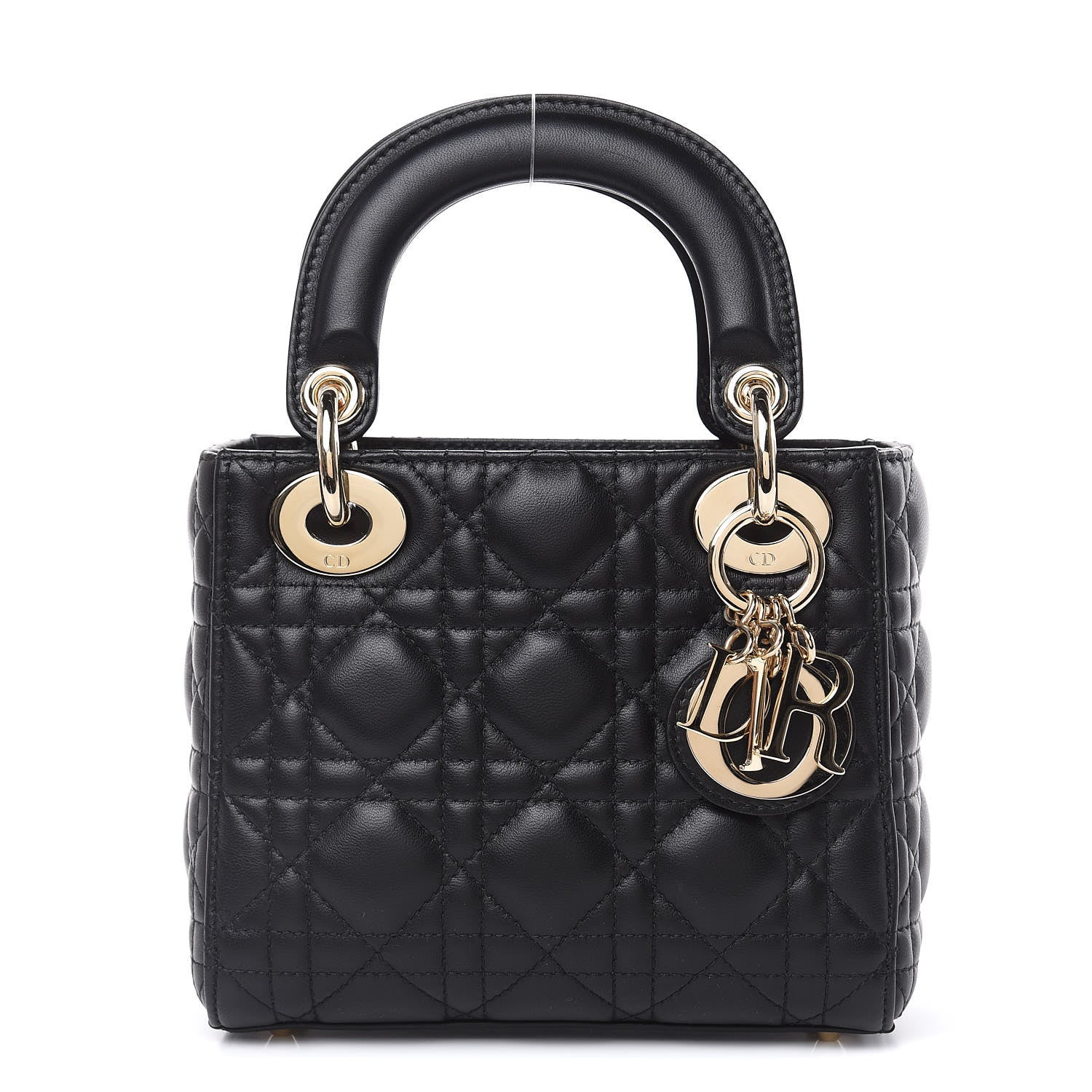 Christian Dior Lambskin Cannage Mini Lady Dior Black 1 of 11