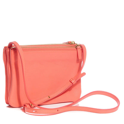 Celine Lambskin Small Trio Crossbody Bag Flamingo 3 of 7