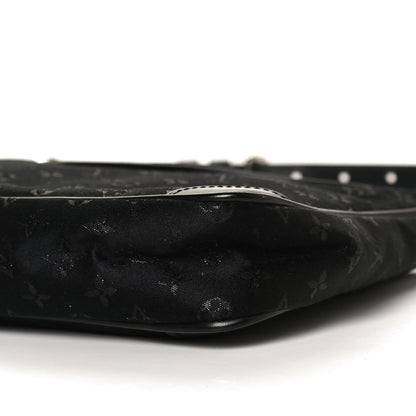 Louis Vuitton Satin Monogram Little Boulogne Black 9 of 11